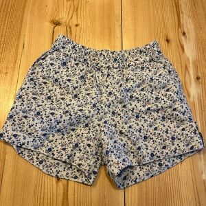 Floral linen shorts size M